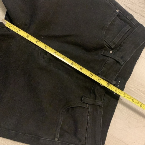 Risen‎ jeans black distressed bling bling size 13/31 high waisted raw ham party - Picture 10 of 16